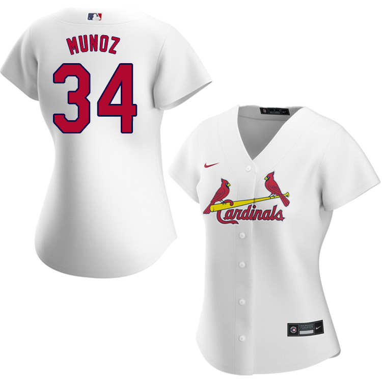 Nike Women #34 Yairo Munoz St.Louis Cardinals Baseball Jerseys Sale-White